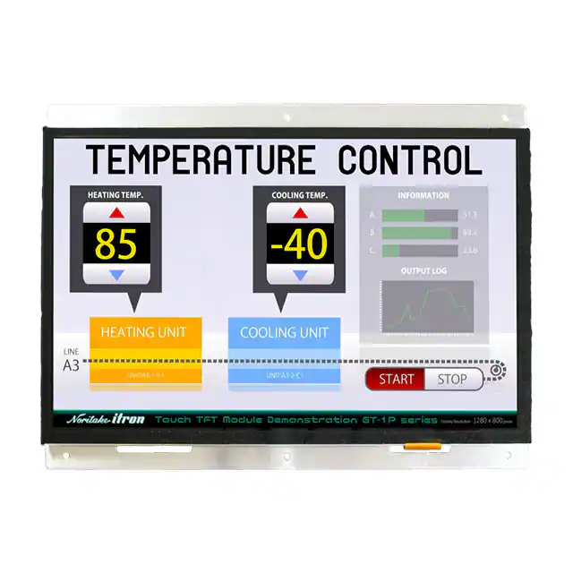 GT1280X800A-1303P Noritake Company Inc.  Modules d'affichage - LCD OLED Graphic